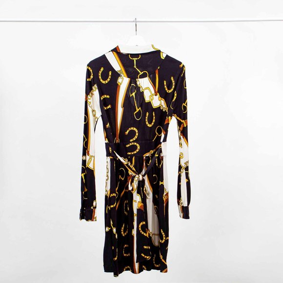 Tibi Silk Mini with Chain and Horseshoe Pattern - Picture 2 of 9